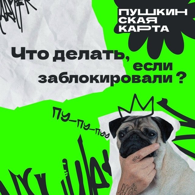 Что делать, если заблокировали Пушкинскую карту
